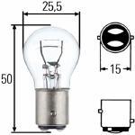 Hella 8GD002078241 - LAMPARA P25/2 24V 21/5W