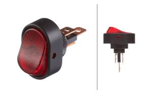 Hella 6EH007946011 - CONMUTADOR TECLA BASCU LUZ ROJA