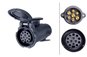 Hella 8JA008981001 - ADAPTADOR 7/13 POLOS 12 V.