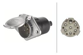 Hella 8JB003834031 - BASE ENCHUFE,7 POLOS(CLAVIJA PLANA)