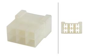 Hella 8JD008152051 - CAJA ENCHUFE 6 POLOS