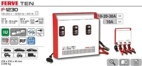 Ferve F1230 - CARGADOR 12V10/20/30A.24V10A