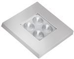 Agerauto FT044B - PLAFON LUZ INTERIOR LED 12/30V CUADRADO BLANCO