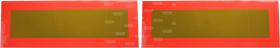 Cargo 170403 - 2 PLACAS  REFLECTANTE 566X200 VEHICULO LARGO ADHESIVA ECE70