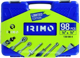 IRIMO 130984 - JUEGO DE VASOS MIXTO 1/4" Y 1/2", 98 PIEZAS